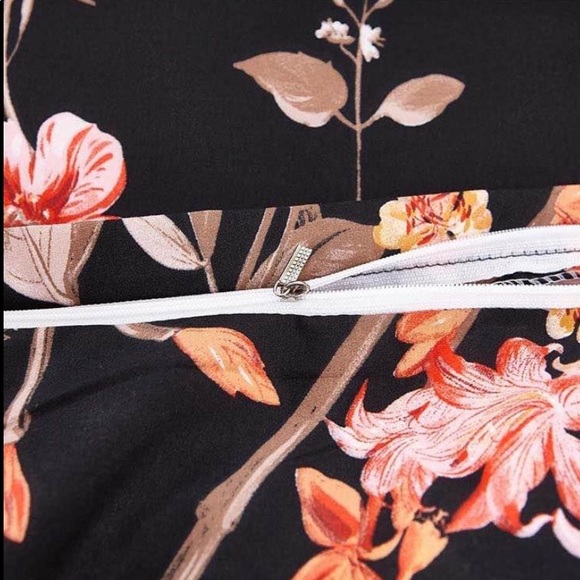 New Queen flowers pattern Set of2 Pillowcases Duvet cover - Picture 6 of 10